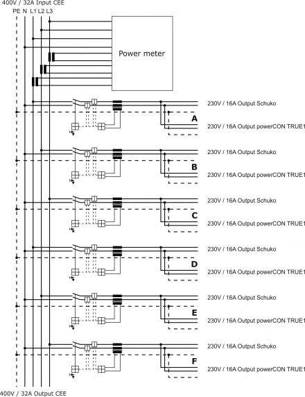 Connection diagram PD-32-6 V2 TRUE1