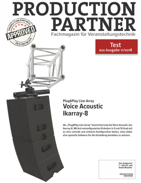 Voice Acoustic Line-Array Ikarray-8 im Test